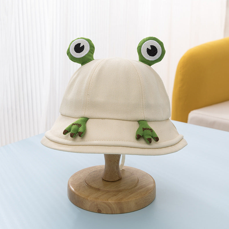 Venta al por mayor Algodón Little Frog Kids Bucket Hat